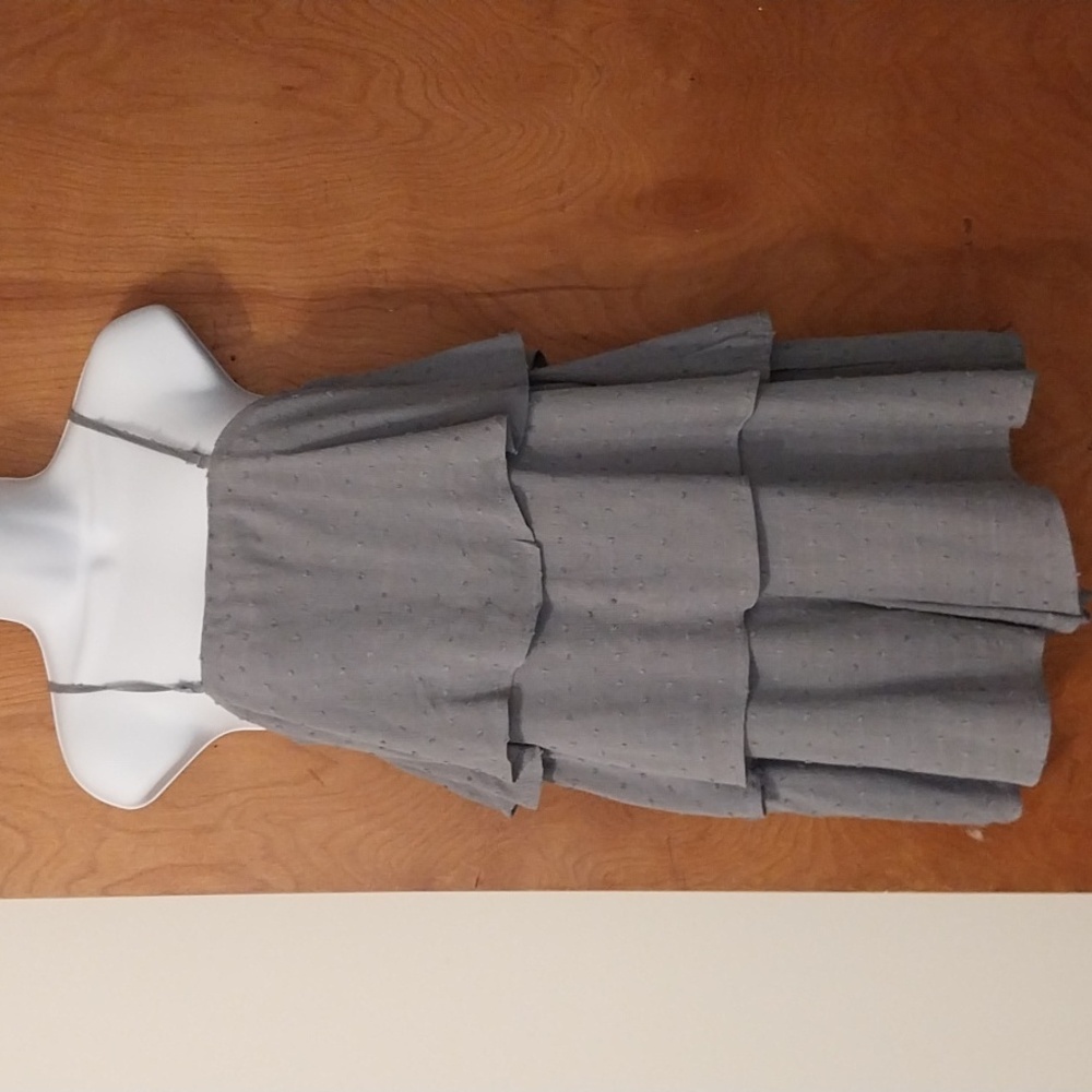 Listicle Tiered swiss dot romper